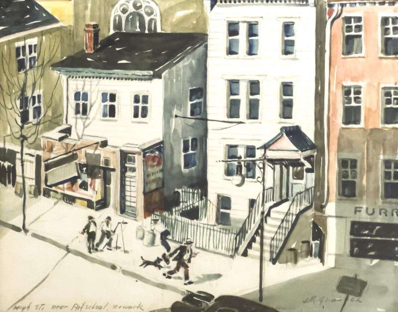 John R. Grabach - High Street, Near Art School, Newark