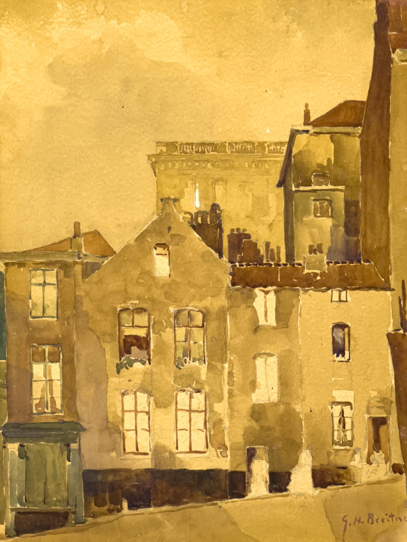 George Hendrik Breitner  - Untitled (Townhouses)