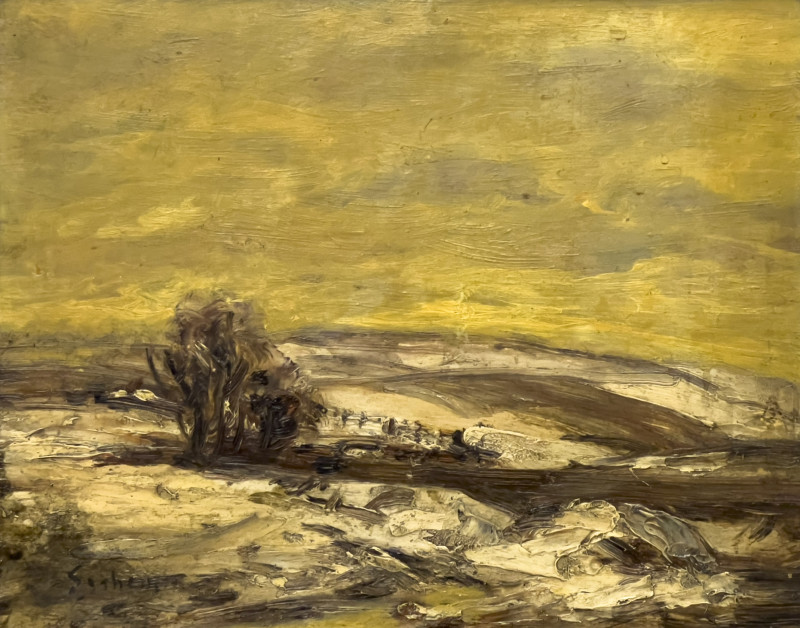 Louis Eilshemius - Untitled (Snowy Landscape)