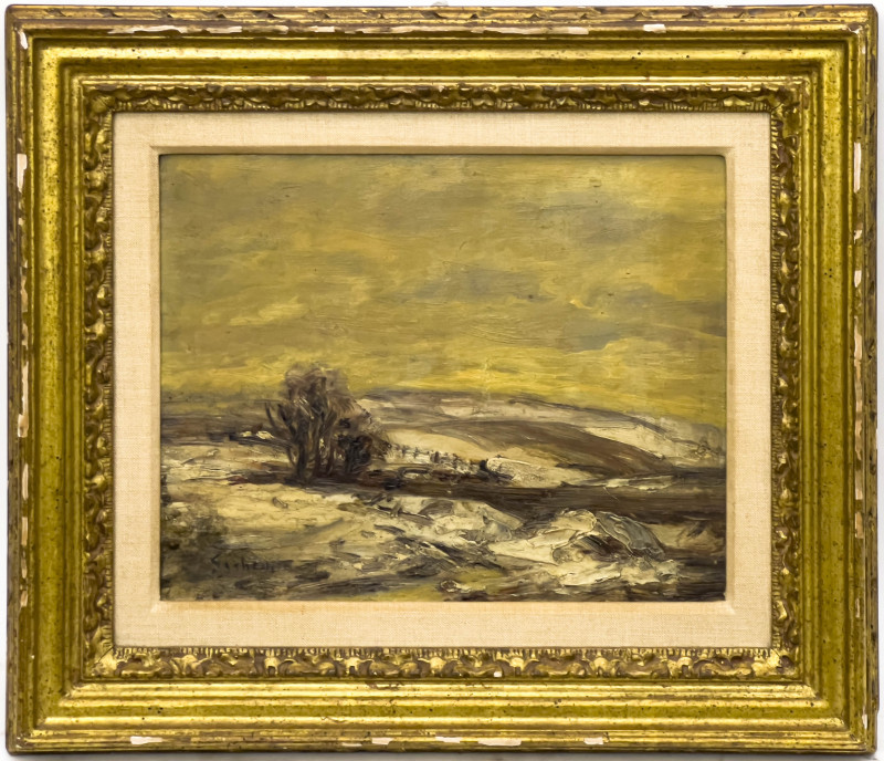 Louis Eilshemius - Untitled (Snowy Landscape)