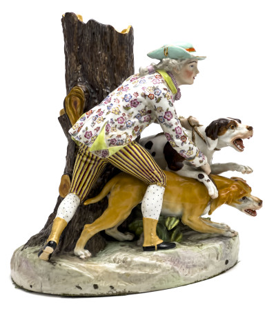 Jacob Petit - Large Sporting Scene Figural Group