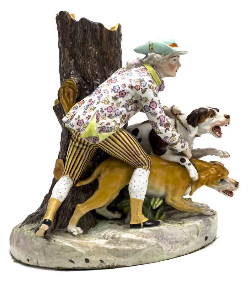 Jacob Petit - Large Sporting Scene Figural Group