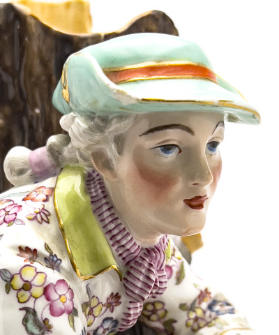 Jacob Petit - Large Sporting Scene Figural Group