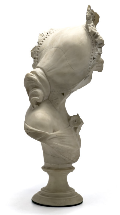Victorian Alabaster Bust of a Woman
