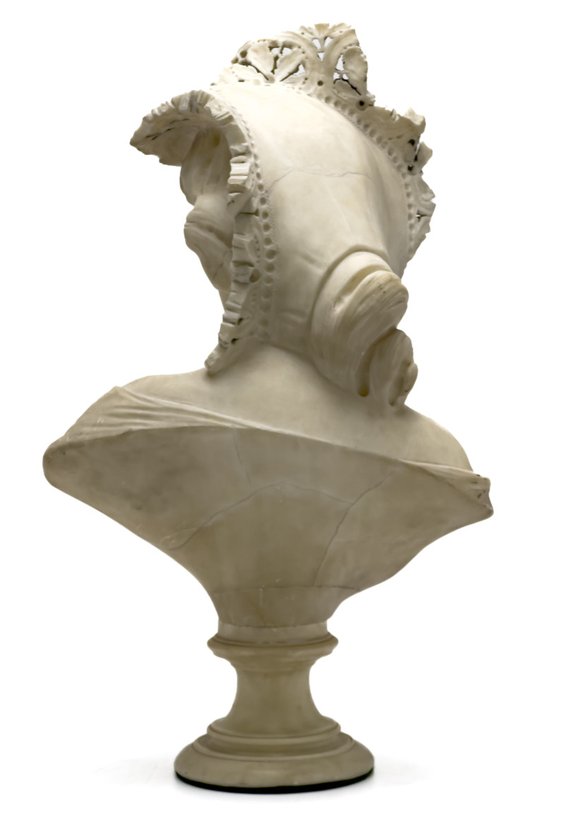 Victorian Alabaster Bust of a Woman