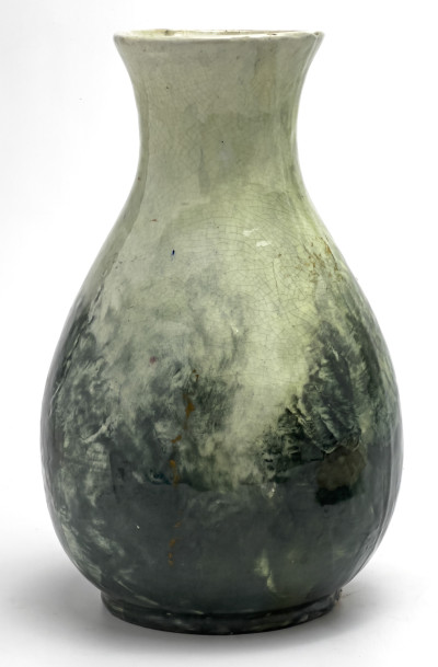 Barbotine Majolica Dish and Vase