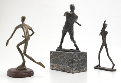 Bronze Baseball Players, Group of 3
