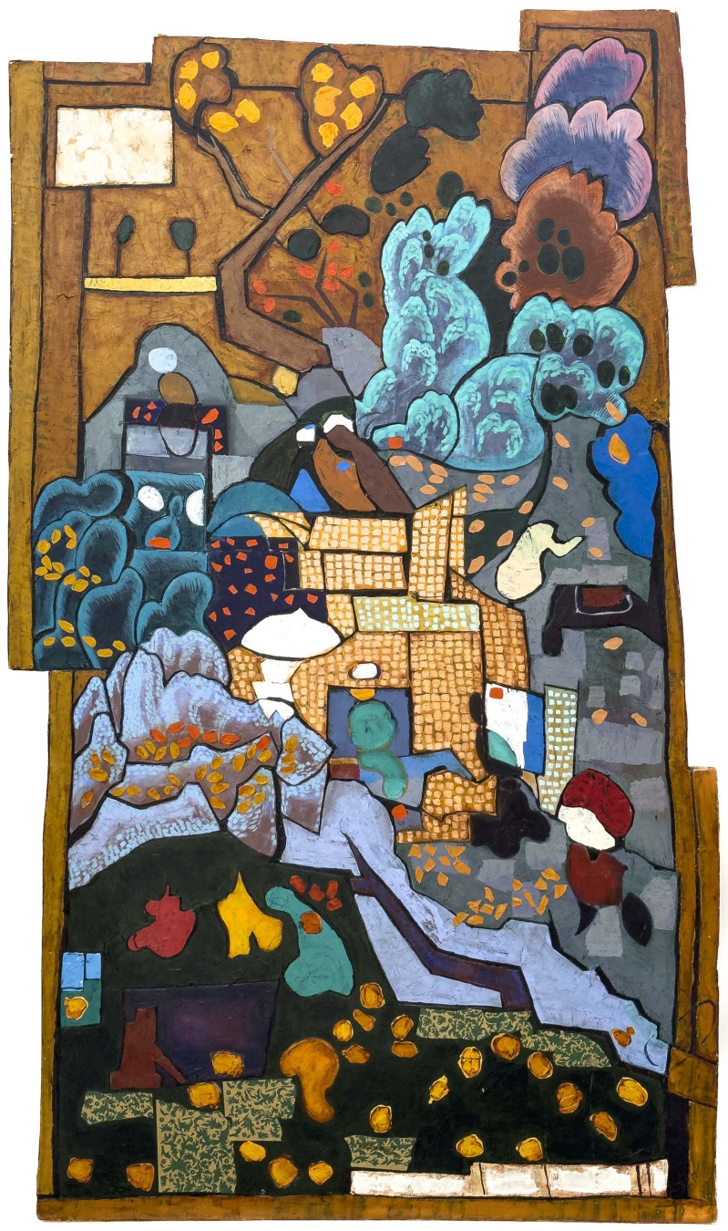 Janet Cooling - Untitled (Geometric Composition)