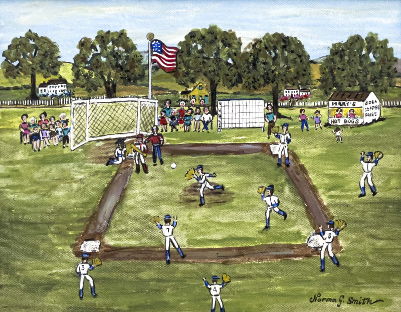 Norma G. Smith - Untitled (Baseball Game)
