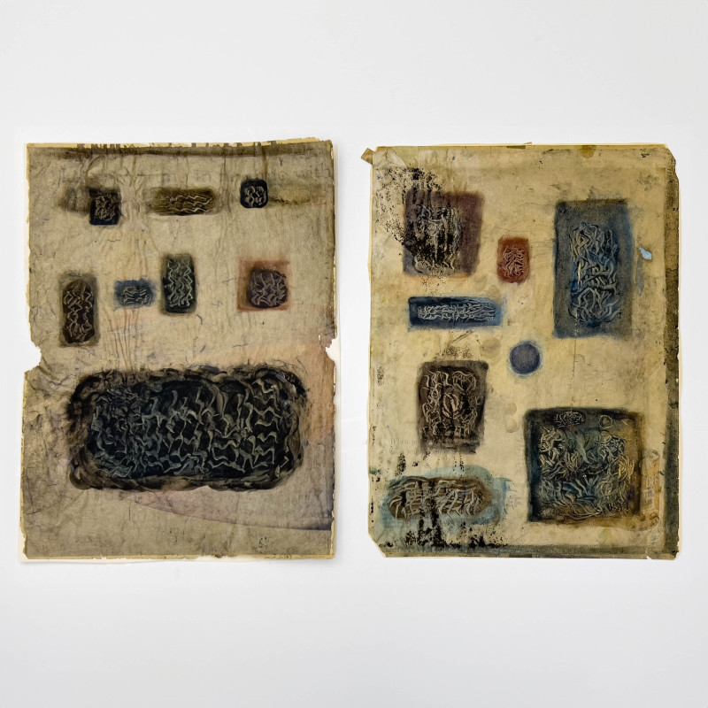 Martha McKay - Untitled Abstract Compositions, 2 Works