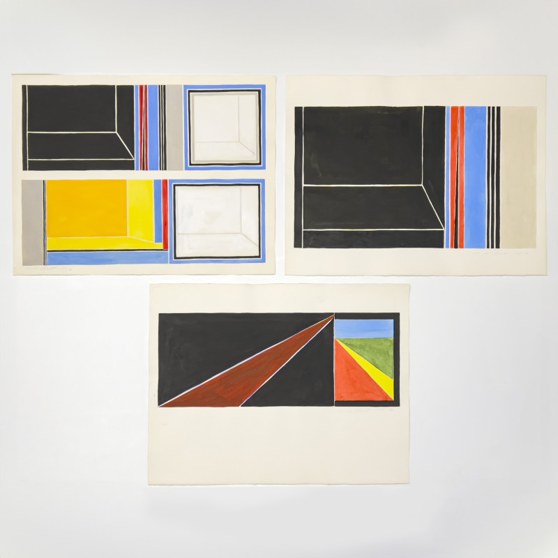 Thomas Barnett - Abstract Geometric Compositions, Group of 3