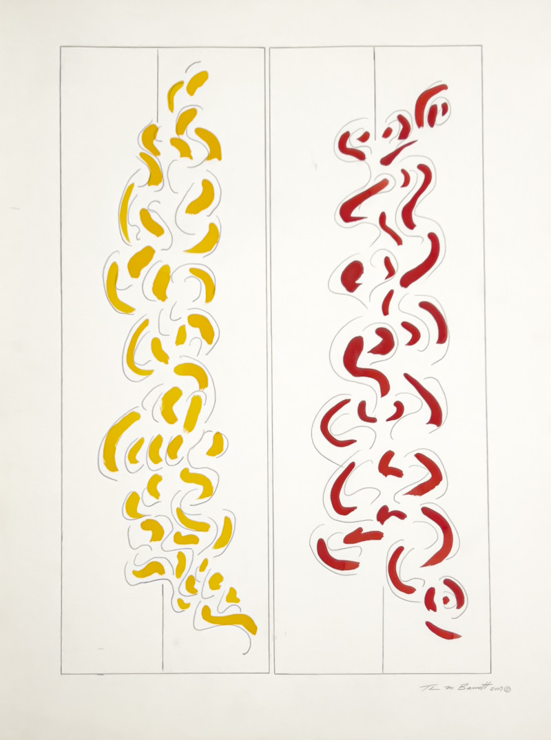 Thomas Barnett - Abstract Geometric Compositions, Group of 3