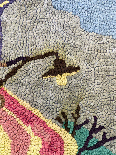 Folk Art City Hook Rug