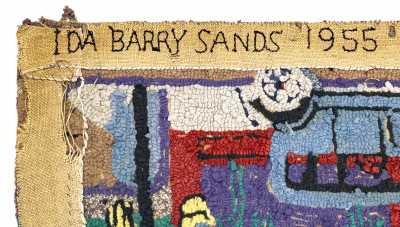 Folk Art City Hook Rug