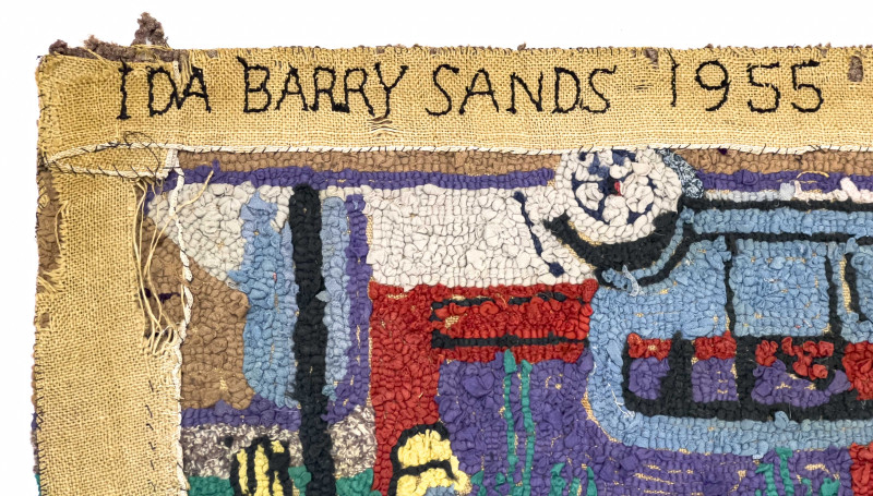 Folk Art City Hook Rug