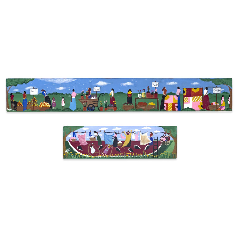 Cheryl Yvette Tutwiler - A Very Long Day At The Market / A Little Bit of The Sweet Life, 2 Works