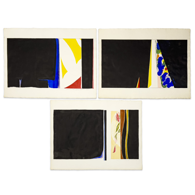 Thomas Barnett - Untitled ( Geometric Composition), Group of 3