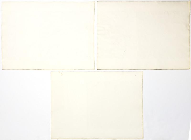 Thomas Barnett - Untitled ( Geometric Composition), Group of 3