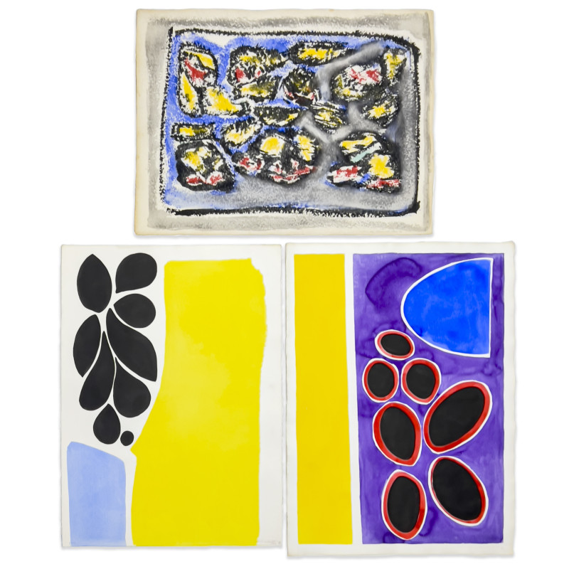 Thomas Barnett - Abstract Organic Compositions, Group of 3