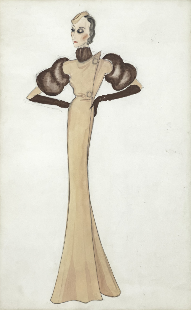 Victor Stiebel - Costume Sketch of Gertrude Lawrence