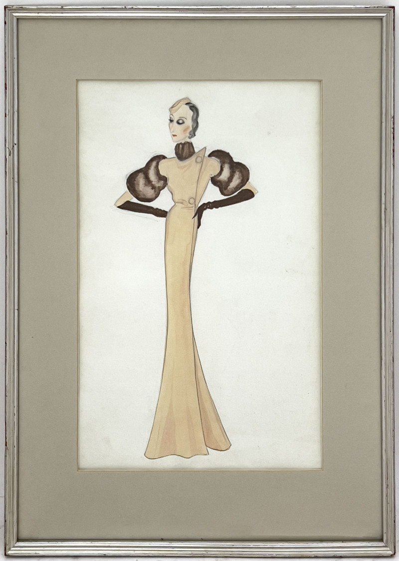 Victor Stiebel - Costume Sketch of Gertrude Lawrence