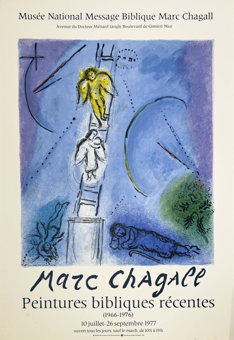 Marc Chagall Peintures Bibliques Récentes Musée National Poster