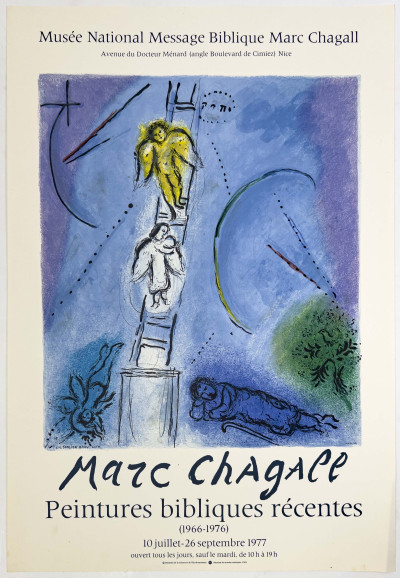 Marc Chagall Peintures Bibliques Récentes Musée National Poster