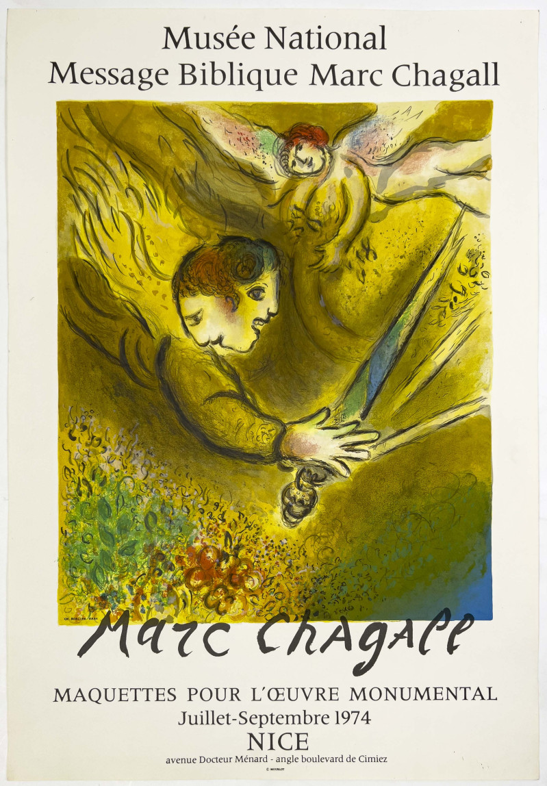 Marc Chagall Musée National, The Angel of Judgement Poster