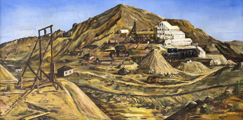 Unknown Artist - Mining Scene Painting