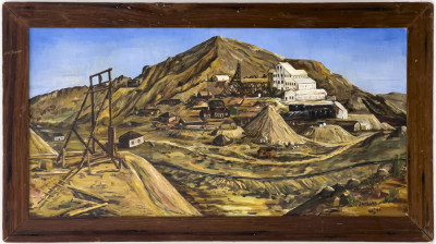 Unknown Artist - Mining Scene Painting