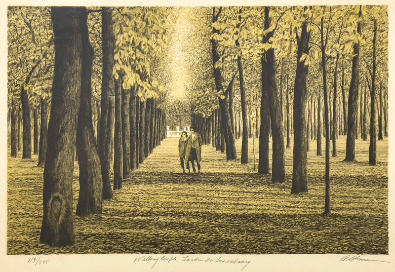 Harold Altman - Walking Couple, Jardin du Luxembourg