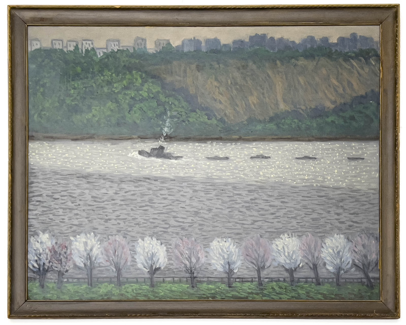 Unknown Artist - Untitled (Boats on the Hudson)