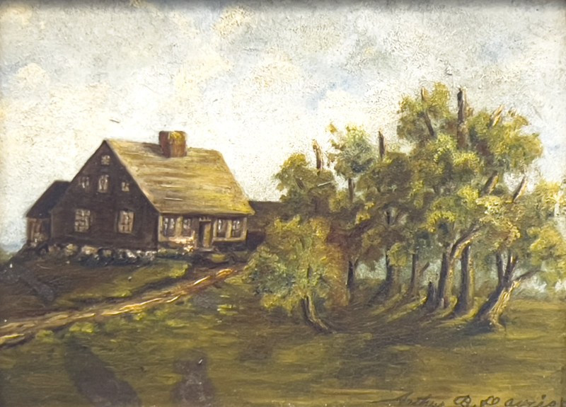 Farm Scene Paintings, 2 Works