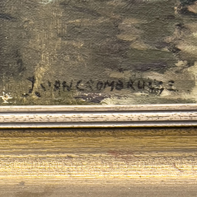 Unknown Artist - Bridge over Stream Painting