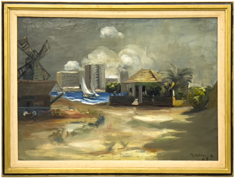 Unknown Artist - Beach Side Scene