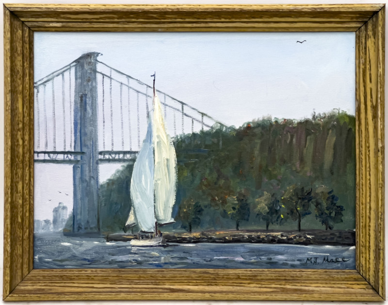 Mark James Mace - Untitled (Sailboat on the Hudson River)