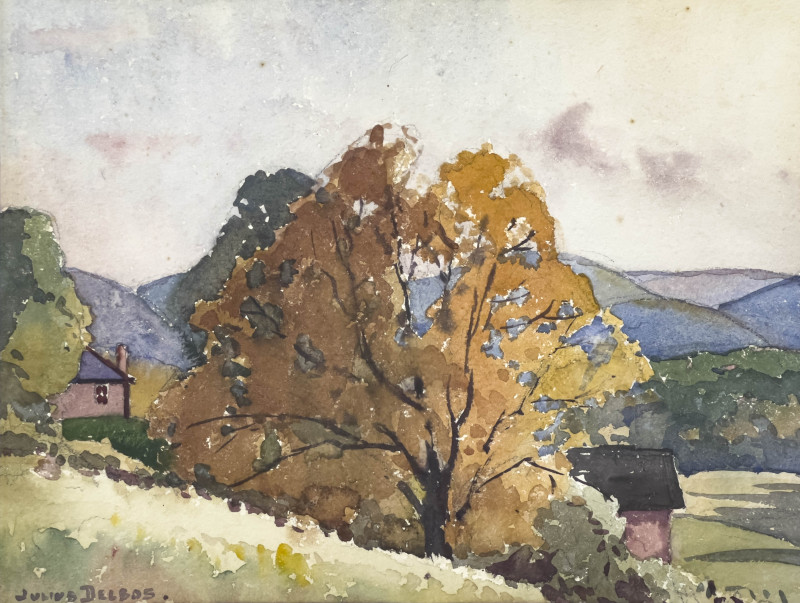 Julius M. Delbos - Untitled (Fall Landscape)