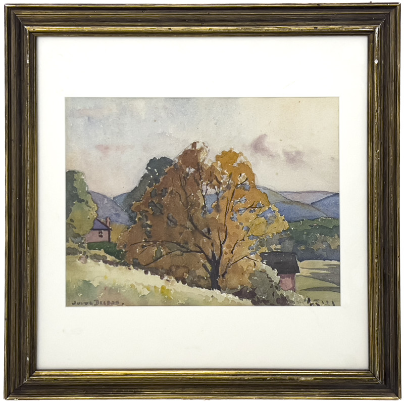 Julius M. Delbos - Untitled (Fall Landscape)
