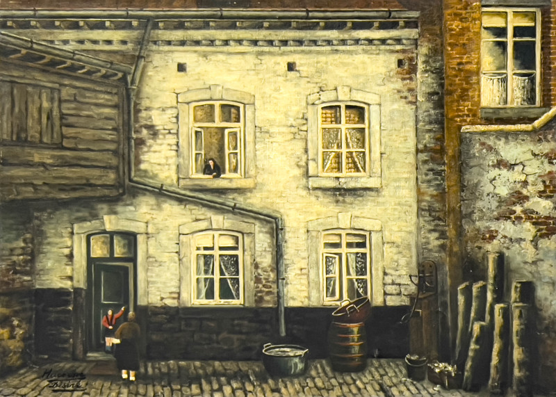 Artist Unknown - Street Scene Painting