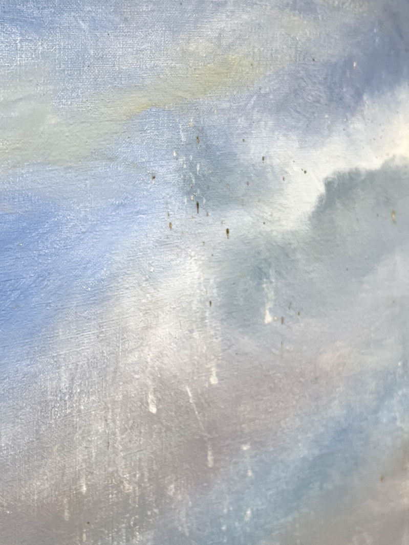 William Bruckner - River Scene with Sailboats