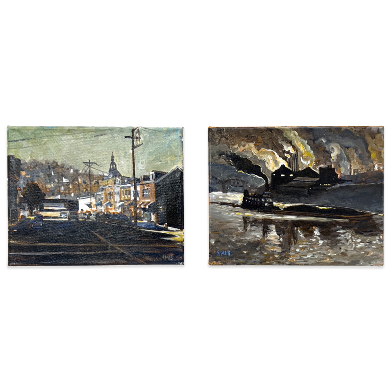 Adam Maeroff - Views of Pittsburgh, 2 Works