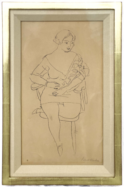 Walt Kuhn - Untitled (Portrait of Woman)