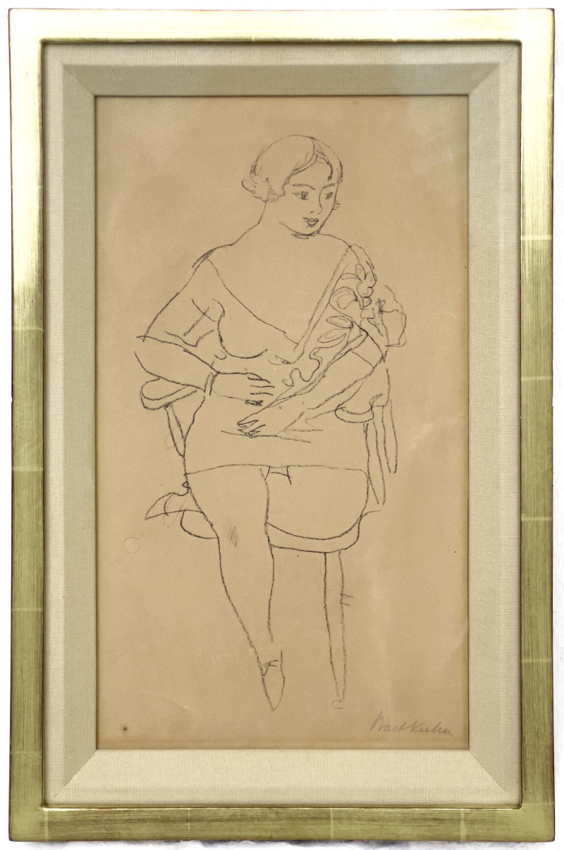 Walt Kuhn - Untitled (Portrait of Woman)