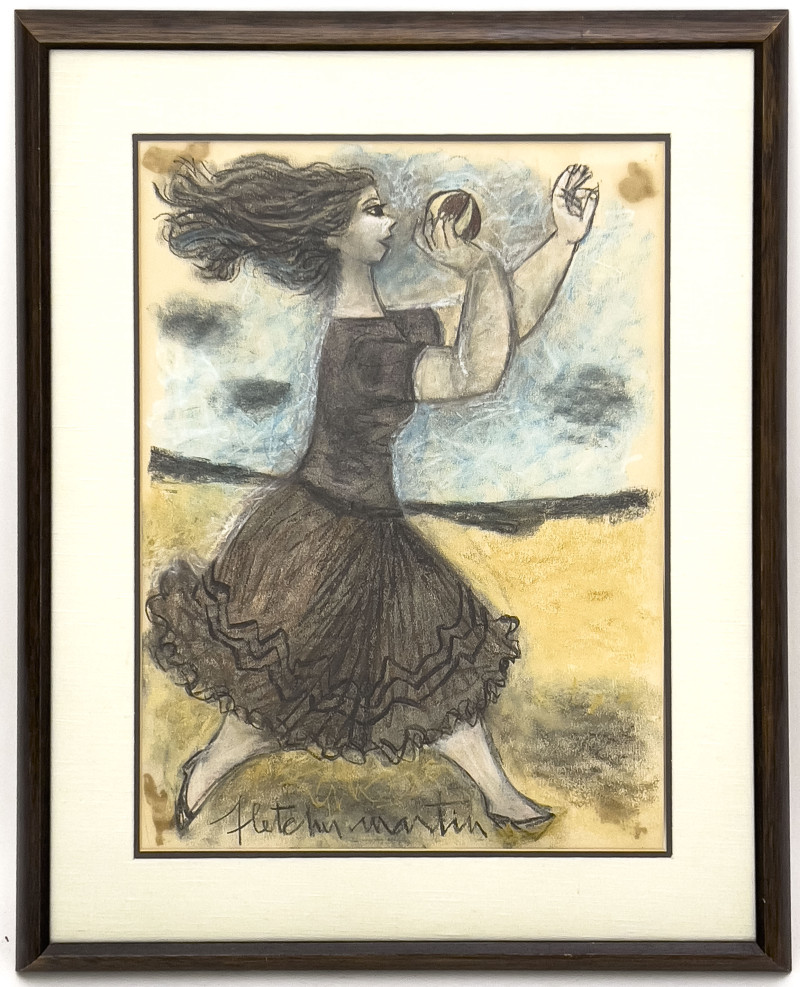 Fletcher Martin - Untitled (Woman Throwing Ball)
