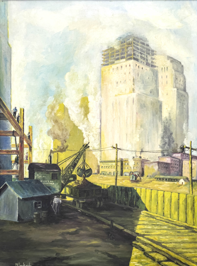 Unknown Artist - Tower Construction Painting