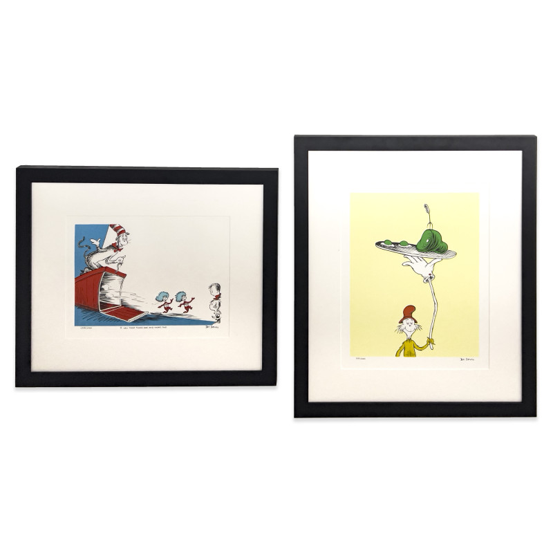 Dr. Seuss Limited Edition Prints, Pair