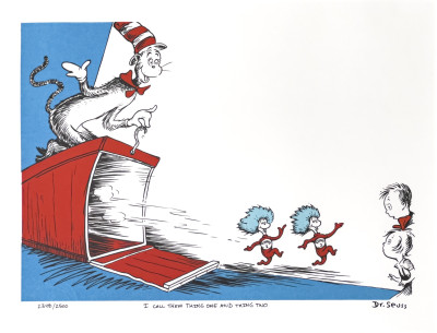 Dr. Seuss Limited Edition Prints, Pair