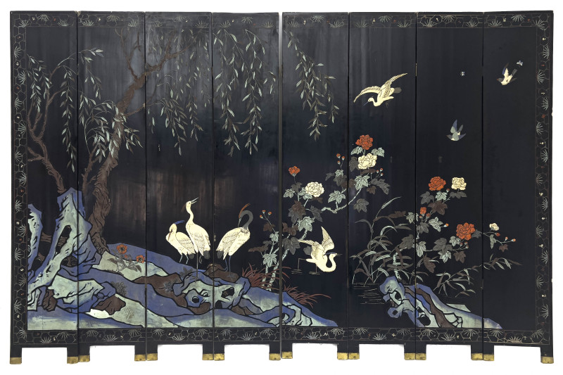 Japanese Painted Screen