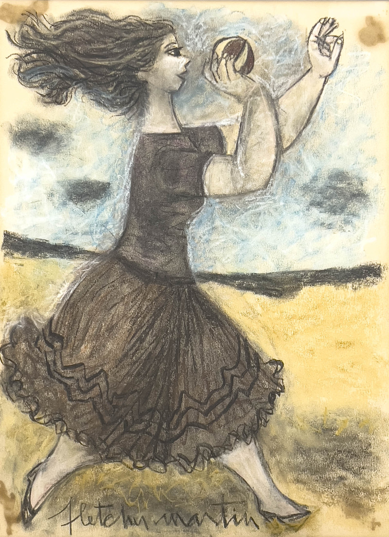 Fletcher Martin - Untitled (Woman Throwing Ball)