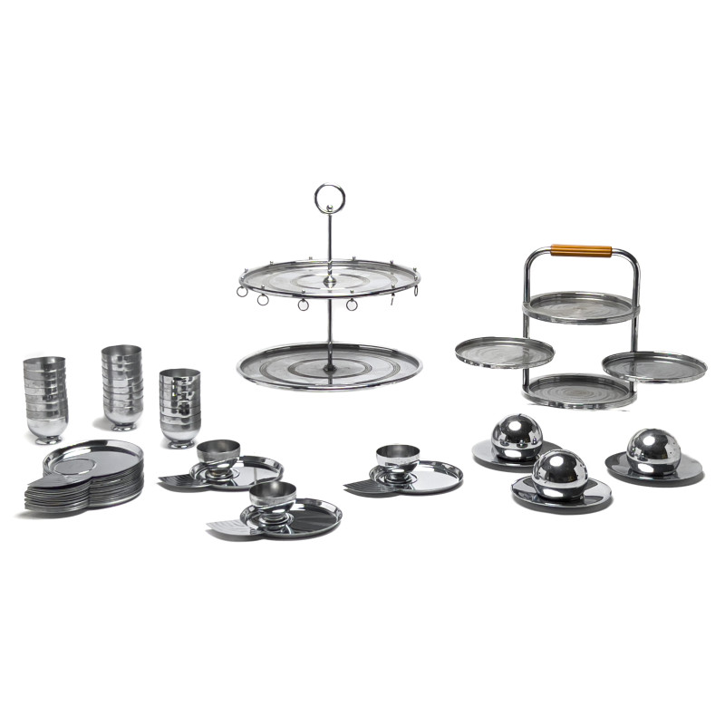 Lurelle Guild and Others - Chase Cocktail Canapé Service Collection, Group of 58